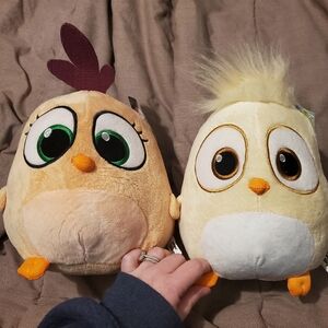 Nwt Angry Birds Hatchlings Lot Ariana & Samantha 9" Plush 2018 Rovio Toy Factory